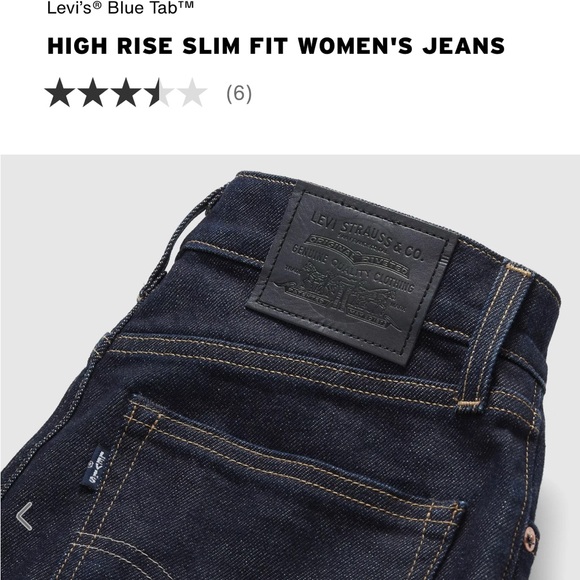 Levi's Blue Tab Made In Japan High Rise Slim Fit Women’s Jeans - Picture 1 of 6